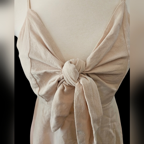 Dress, 100% cotton, cream color, THE PERFECT summer dress, size Small. - Picture 3 of 5